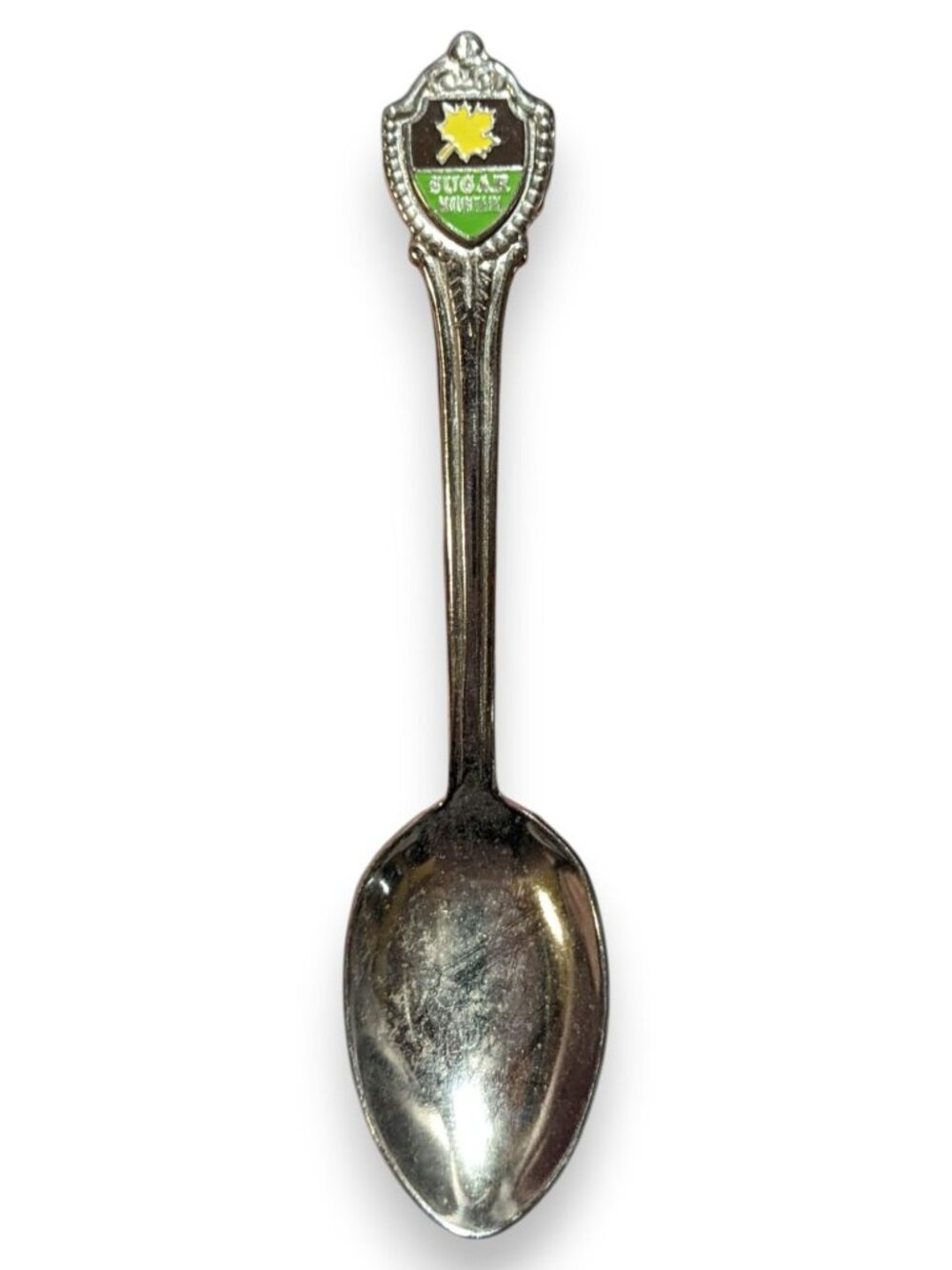 Vintage Travel Souvenir Silver Tone Sugar Mountain Spoon 4 1/2 Inch